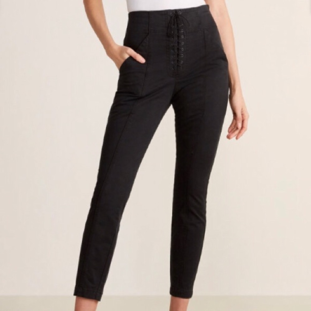 NWT ❤️LoveRichie Lace up corduroy black pants MED